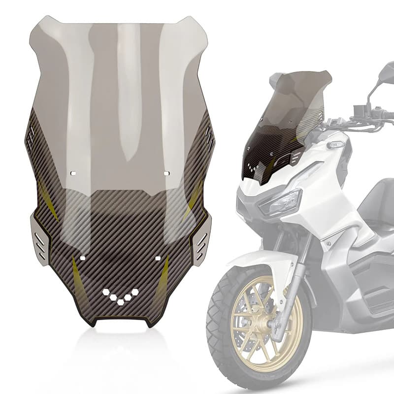 Compatible with Honda ADV150 Modified Dedicated Front Windshield ADV160 Deflector Windshield with Raised Windshield