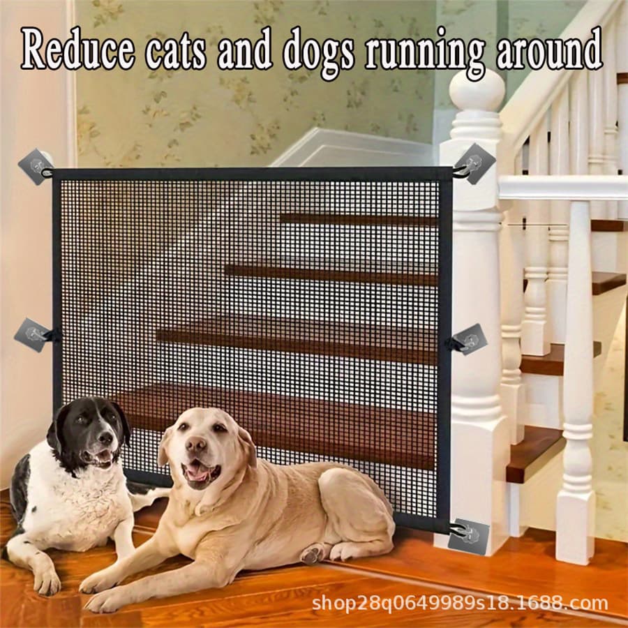 Amazon cross-border pet protection gate for cats and dogs, barrier fence, indoor and outdoor safety no-drill mesh