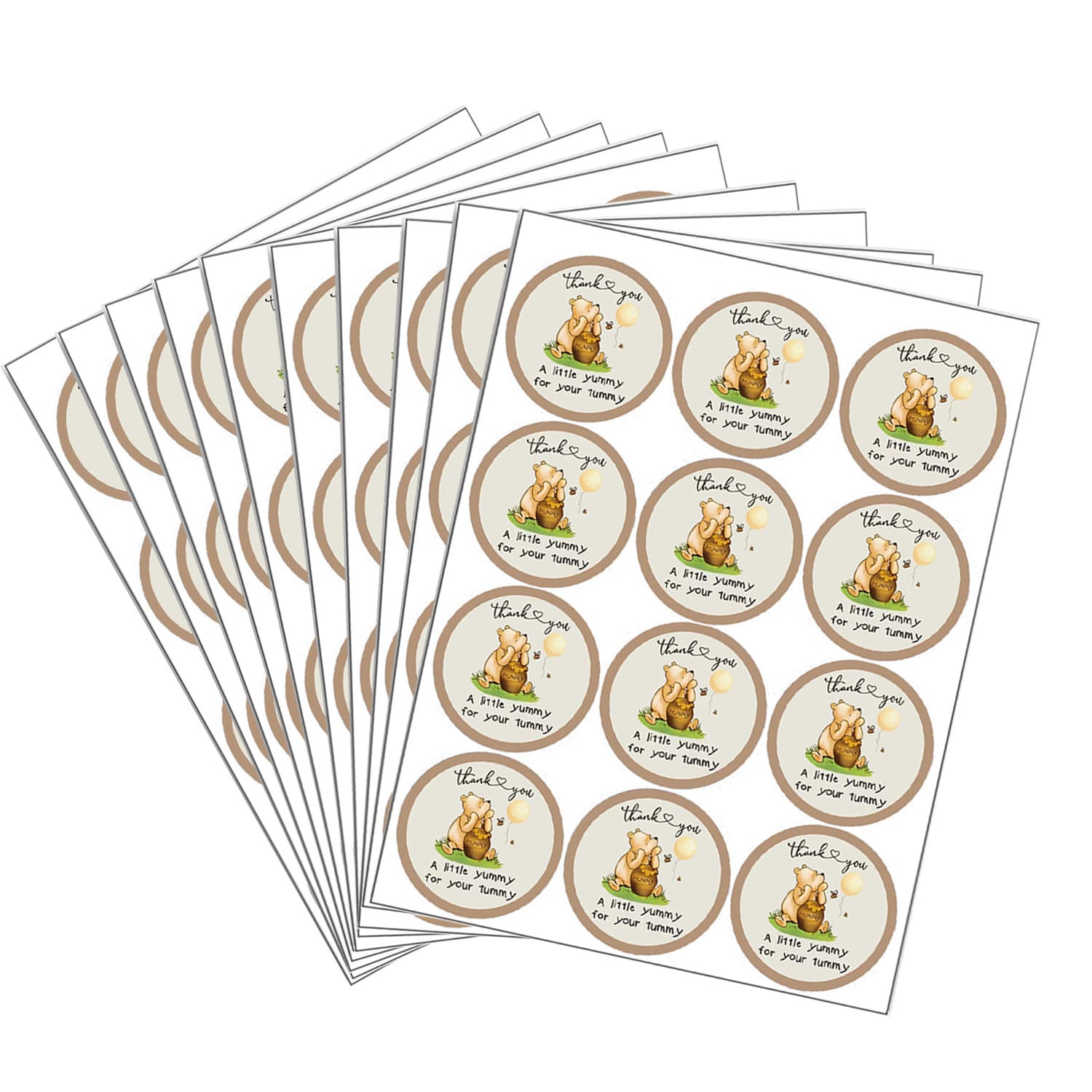 A Little Yummy for Your Yummy Cute Winnie the Pooh Sticker Honey Sticker