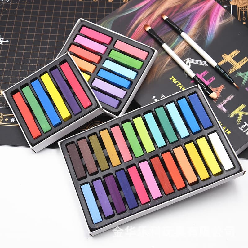 24-Color Soft Clay Polymer Clay Figure Makeup Pastel Chalk Coloring Pen Doll Craft Clay Coloring Pen Dyeing Pen