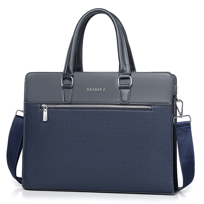 New cross-border men's business fashion handbag, laptop briefcase, horizontal men's bag, shoulder bag, crossbody bag, backpack.
