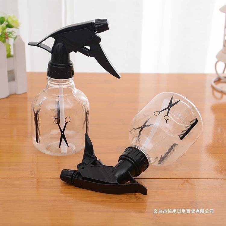 Hair Spray Watering Can Spray Bottle Transparent Makeup Press Barber Shop Scissors Spray Bottle Factory Wholesale