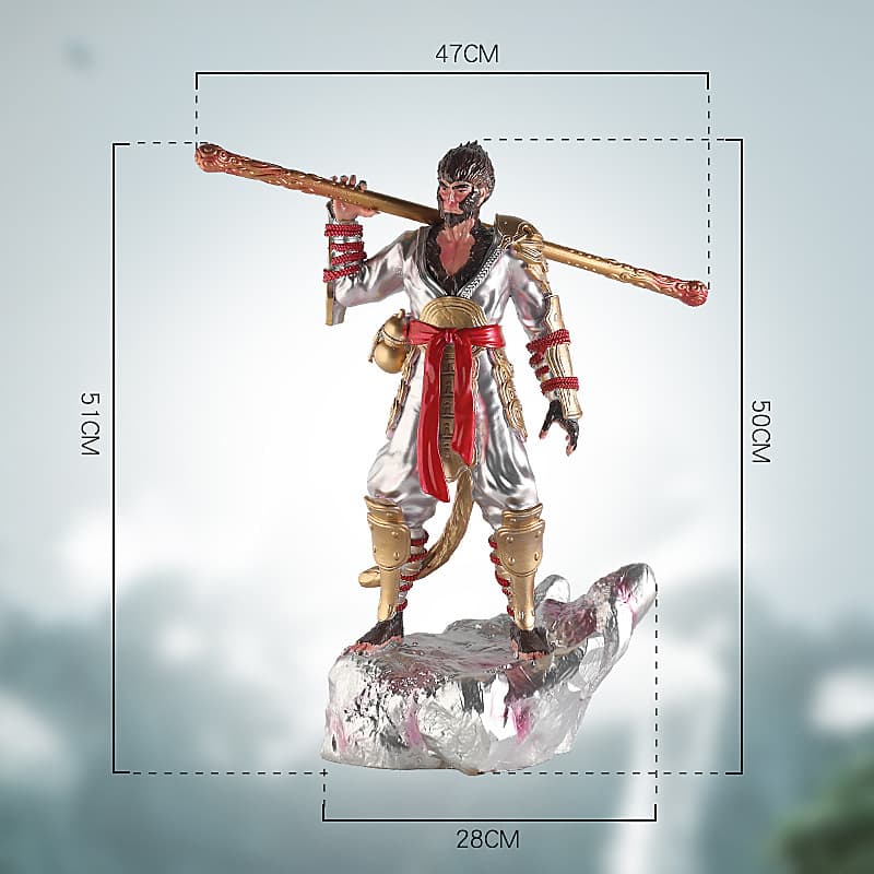 Black Myth Wukong Sun Wukong Figurine - Great Sage Equal to Heaven Game Model Floor Decoration for Living Room