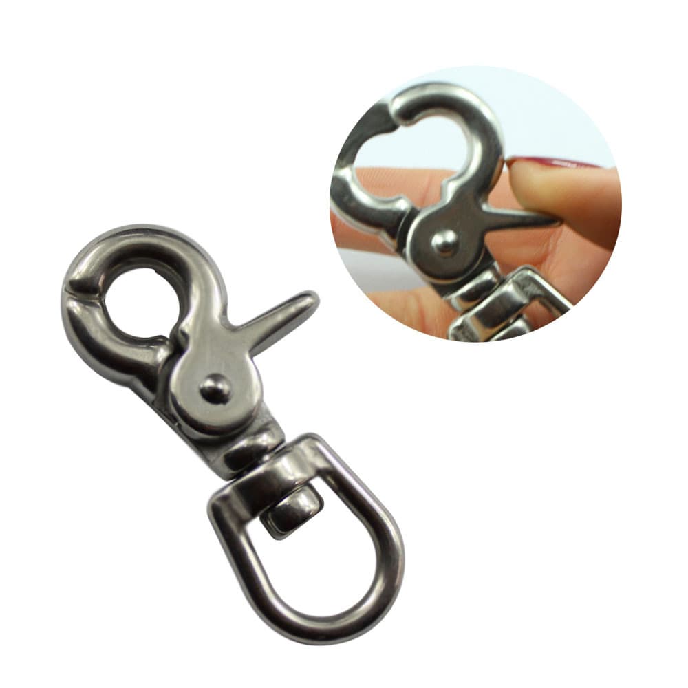 Stainless steel rigging luggage hooks, connecting head hooks, strap buckles, scissor hooks, spring hooks in 304 and 316 materials