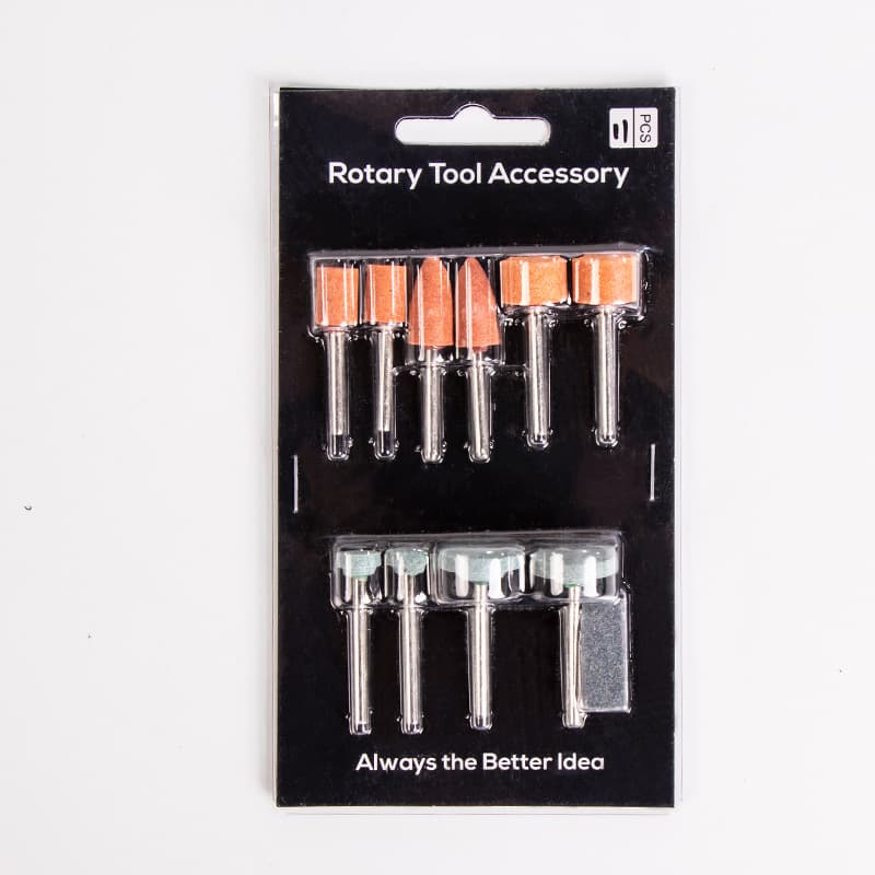 Factory direct sales cross-border hot selling stone grinding head 11-piece set large grinding head electric grinding accessories set grinding head