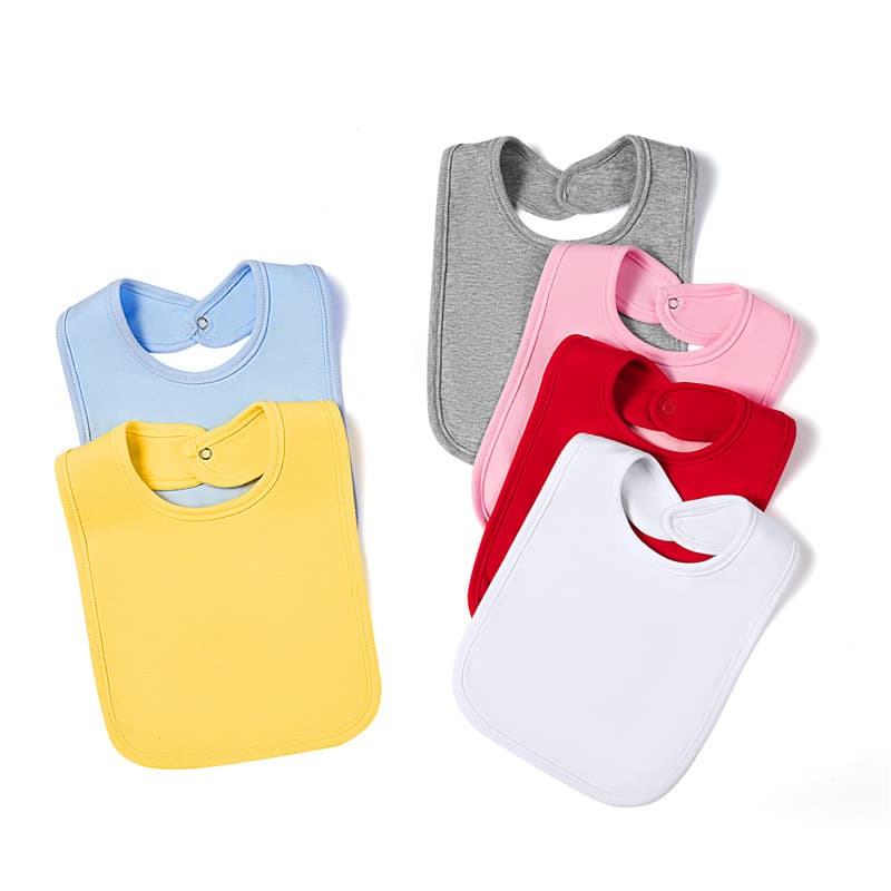 Manufacturer infant newborn baby solid color cotton saliva towel square bib bib