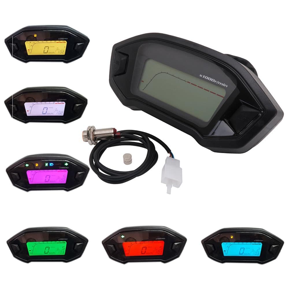 Universal Motorcycle LCD Odometer Meter M3 Monkey Speedometer Digital Gauge