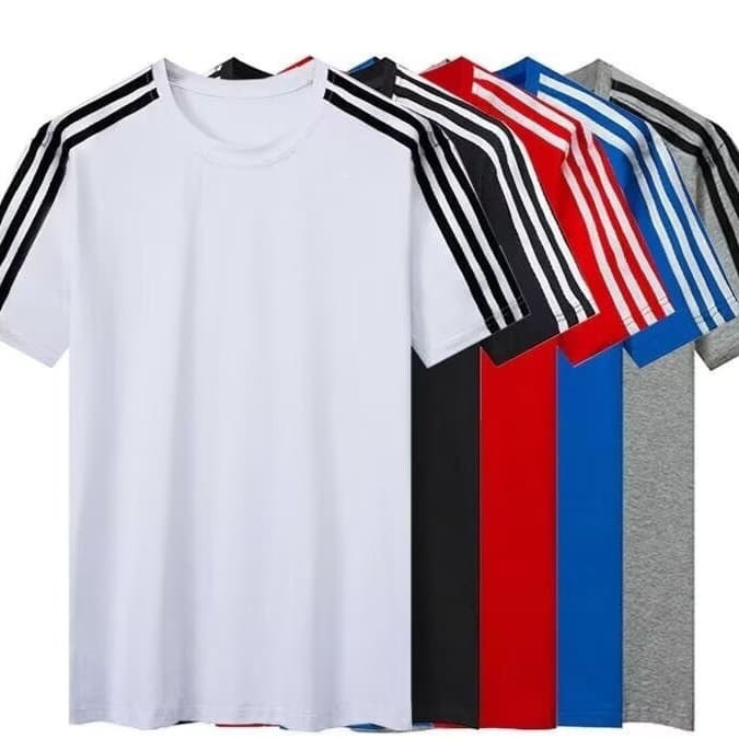 Three-bar T-shirt suit, student uniform suit, trendy versatile short-sleeved shorts, casual sports breathable tops and pants
