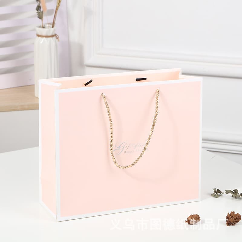 Cartoon Purple Gift Bag in Stock, Cute Souvenir Bag Large Anime Paper Bag Creative Birthday Gift Wrapping Bag
