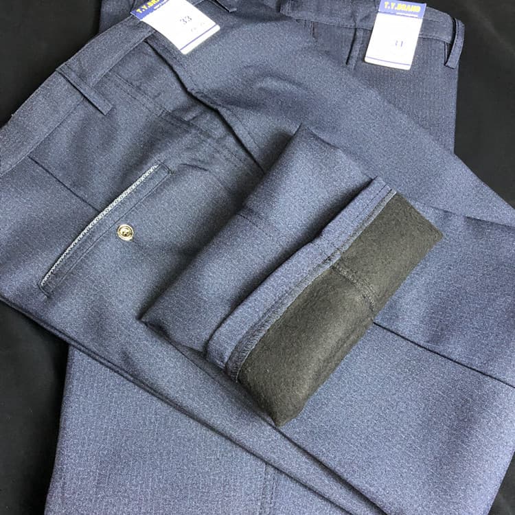 Middle-Aged and Elderly Men's Suit Pants Business Winter Fleece-Lined Thickened Wholesale Street Vendor Stock Traveling Sales