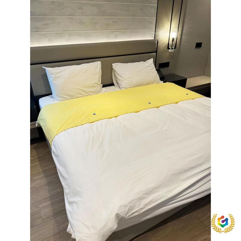 ✅ Pure Cotton Duvet Head Cover for Export, Anti-Dirty Elastic Band Adjustable to Prevent Slippage, Front Protection for Quilts