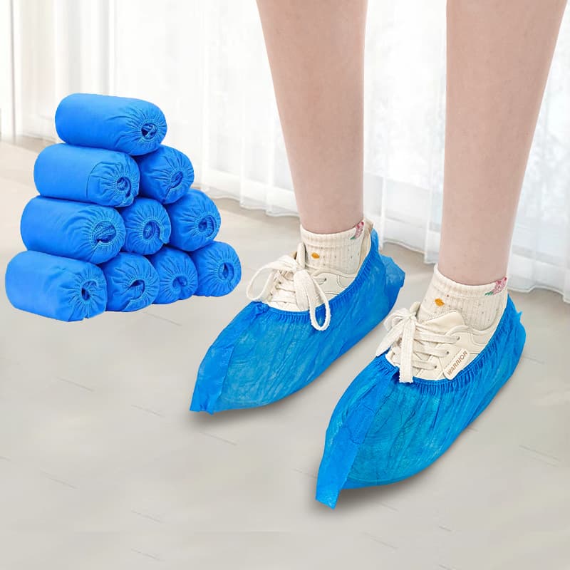 Disposable shoe covers, indoor household thickened anti-slip non-woven foot covers, for factory workshops, students, computer rooms, dustproof shoe covers
