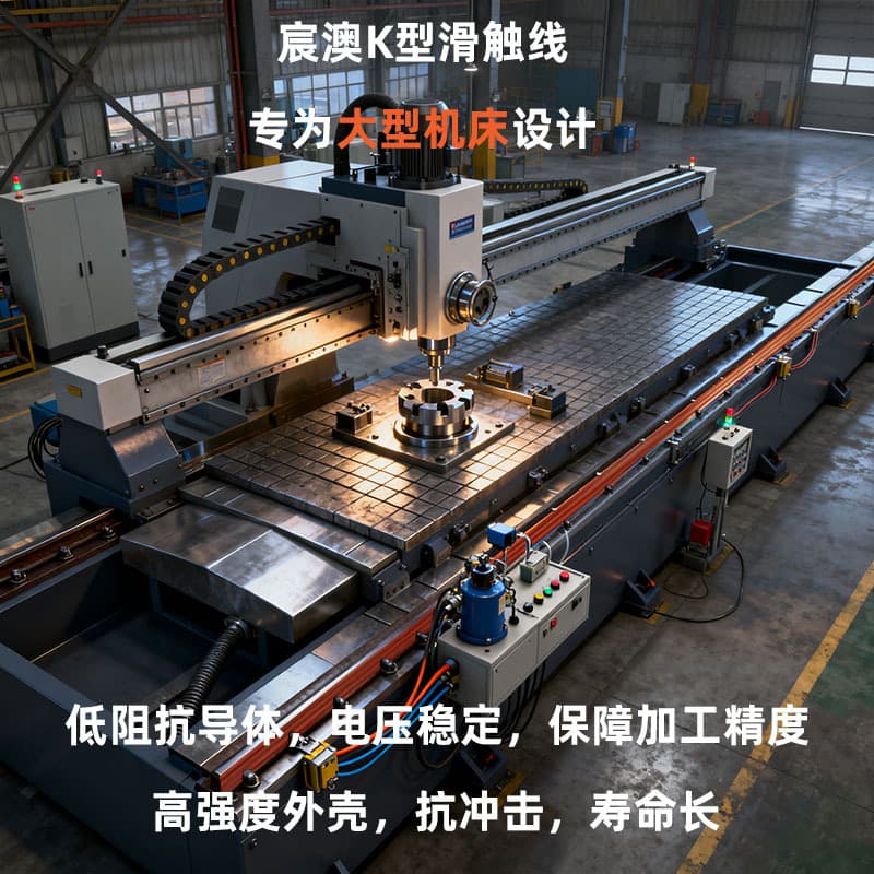K-type sliding contact line, mobile power supply for large machine tools, wear-resistant copper core, oil-resistant, low-maintenance, custom-made by manufacturers.