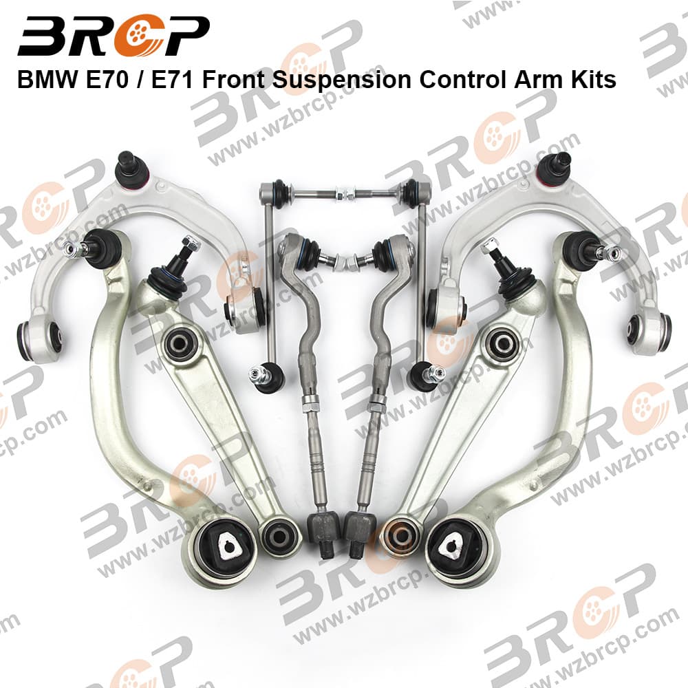 Front Suspension Kit for BMW X5 E70 Straight Arm, Curved Arm, Control Arm, Tie Rod, Stabilizer Bar, Ball Joint
