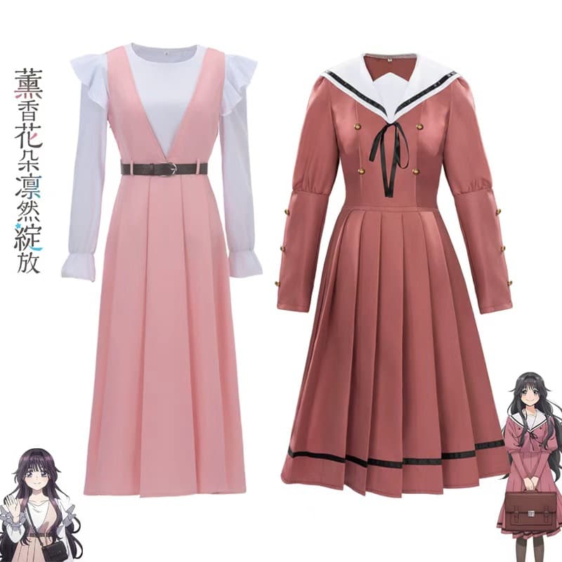 Huaxun Linran Cosplay Costume - Fragrant Flowers Blooming - Kazuri Kako School Uniform Cosplay Anime Daily Wear