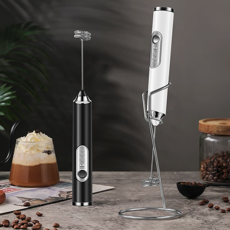 Electric Whisk Milk Frother Coffee Frother Handheld Wireless Egg White Cream Cake Mixer