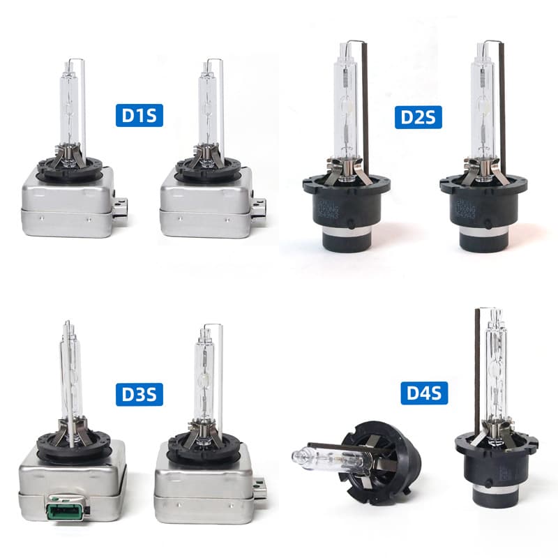 Super Bright HID Xenon Car Headlight Bulbs D1S D2S D3S D4S D5S D8S 35W 55W High Intensity Discharge Light Bulbs for Automobiles