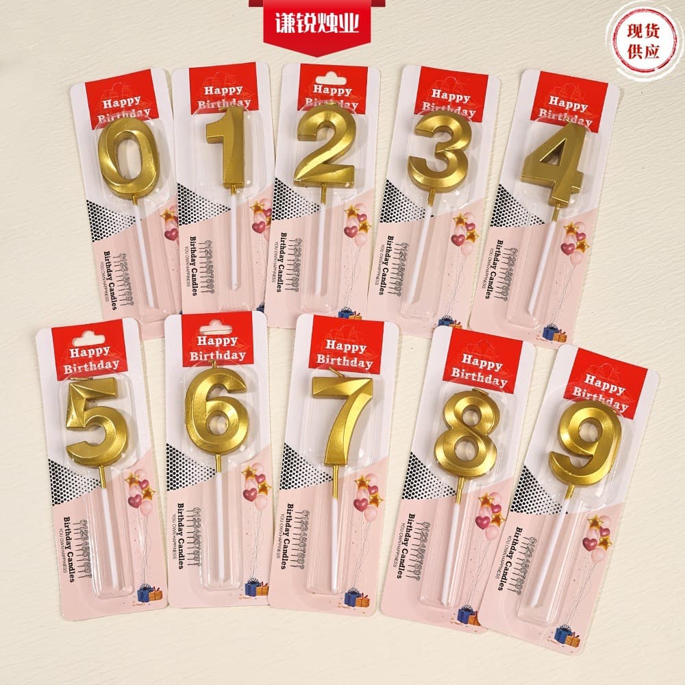 Number Candles 0-9 Age Birthday Party Decoration Cake Topper Baking Decor
