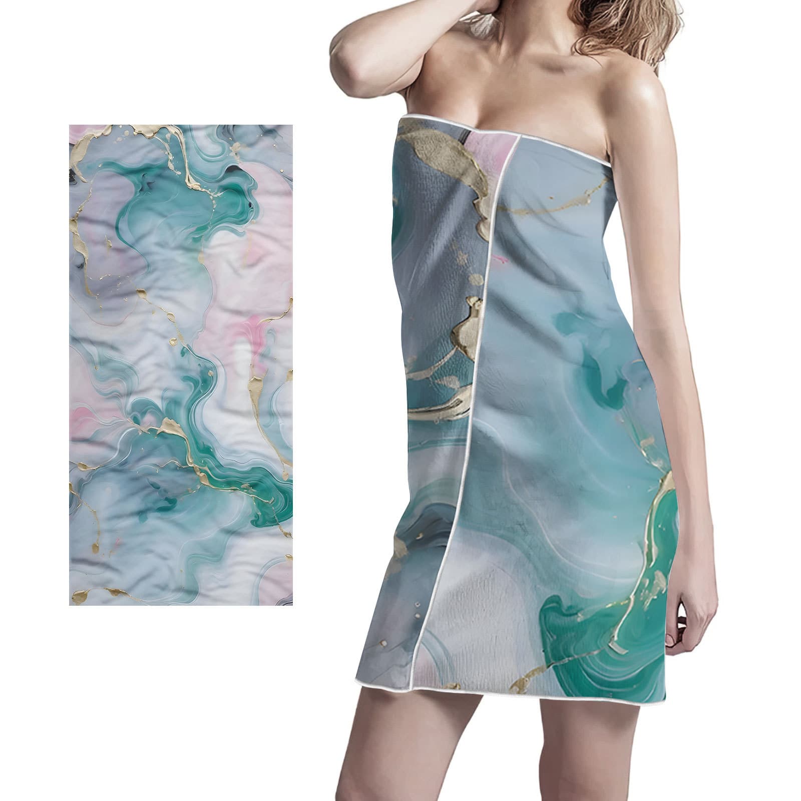 Factory direct supply bath towel beach towel square beach towel microfiber towel rainbow flamingo