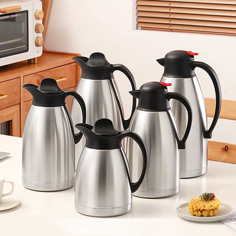 304 stainless steel vacuum insulated kettle double-layer hot water kettle European thermos hotel welcome coffee pot high vacuum