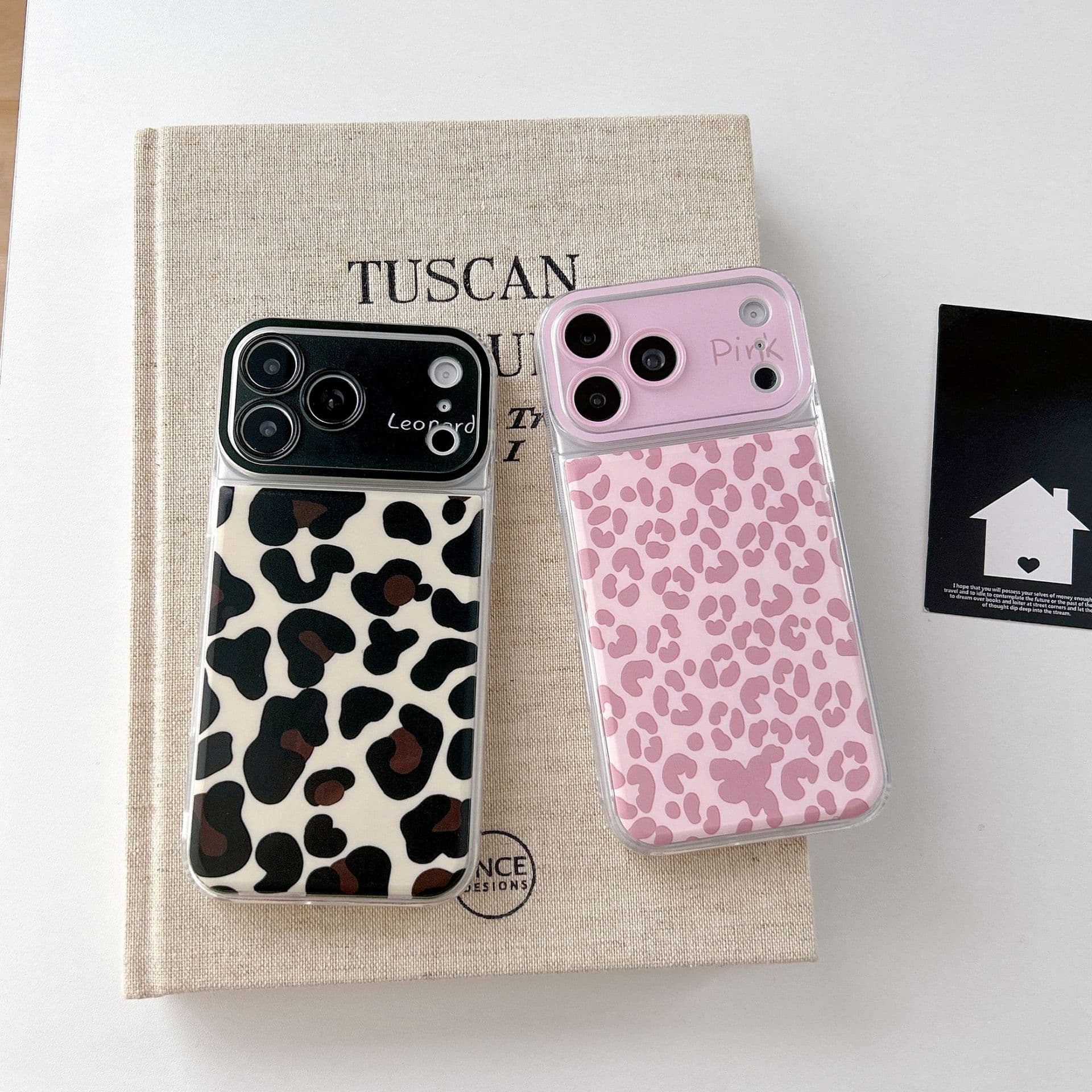 European and American pink leopard print suitable for iPhone17PROMAX mobile phone case Apple 12/13P protective cover 141615 advanced