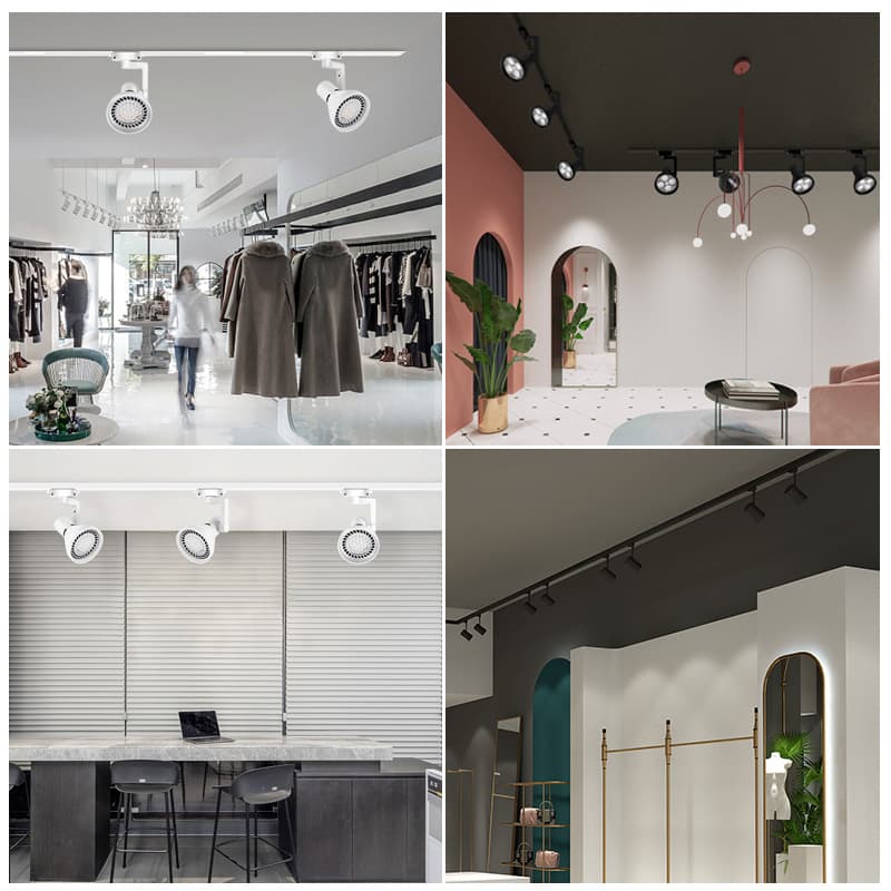 LED Track Light Spot 35W 40W Commercial Clothing Store Exhibition Hall Ceiling COB Spotlight Nordic Focused Rail Light