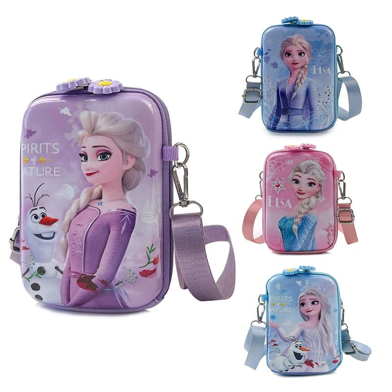 2025 New Trendy Kids Bag for Girls, Cute Frozen Princess Crossbody Shoulder Bag, Baby Coin Purse