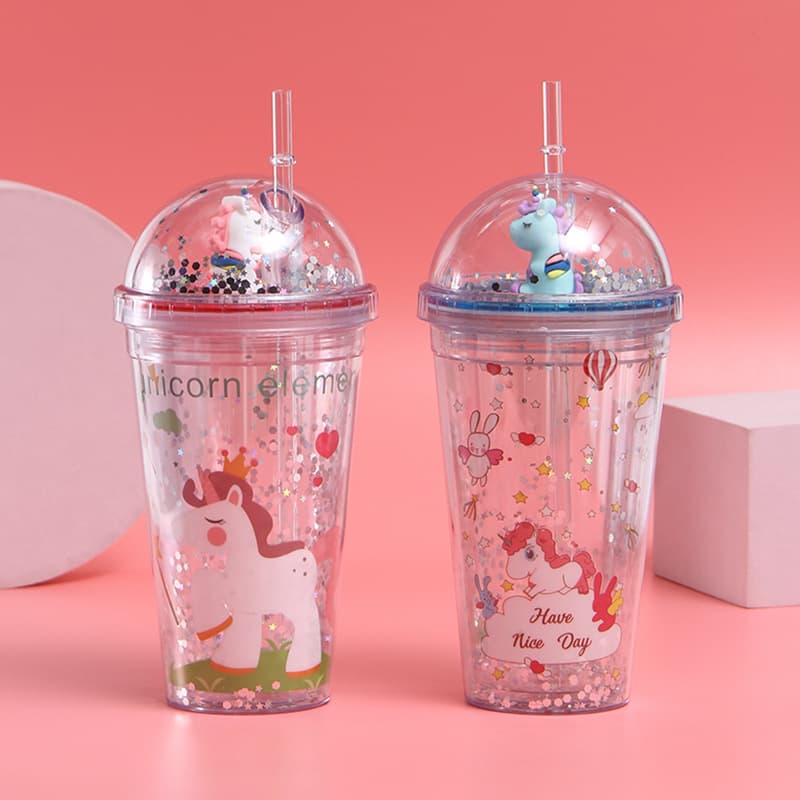 Double-Layer Boba Tea Cup, Smooth Direct Drinking Without Choking, Homemade Milk Tea and Fruit Tea, Suitable for Kids and Adults, Water Cup