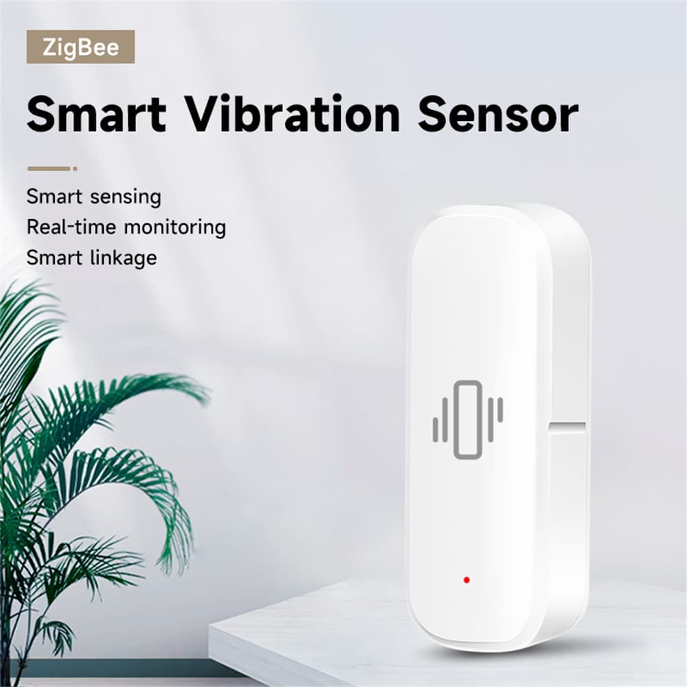 Tuya Zigbee Smart Vibration Sensor Motion Sensor Alexa Voice Control