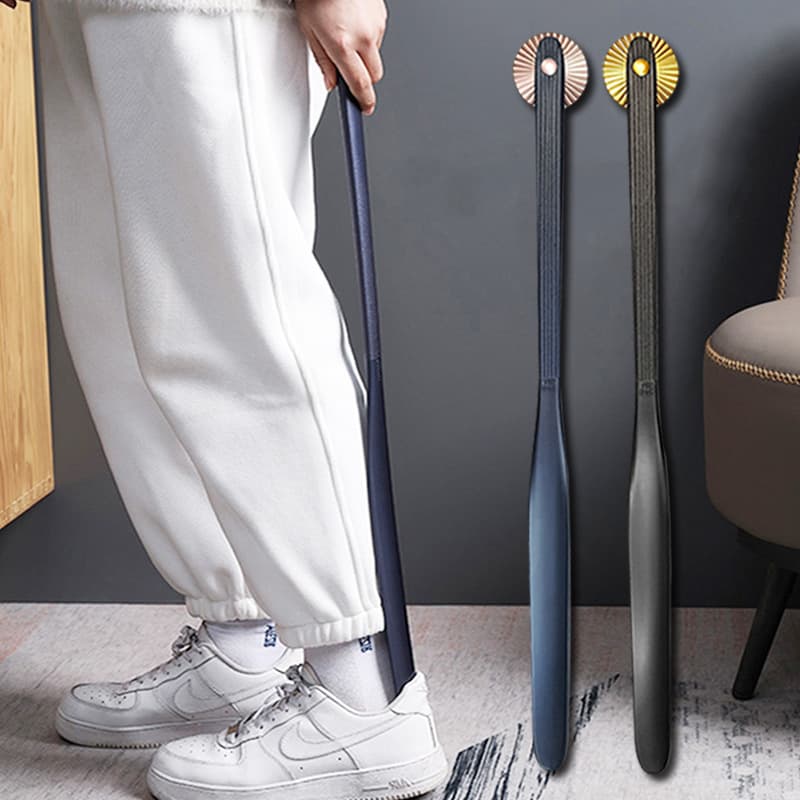 Extended magnetic shoe horn, new household plastic cross-border high-end shoe horn, elderly and pregnant women shoe remover.