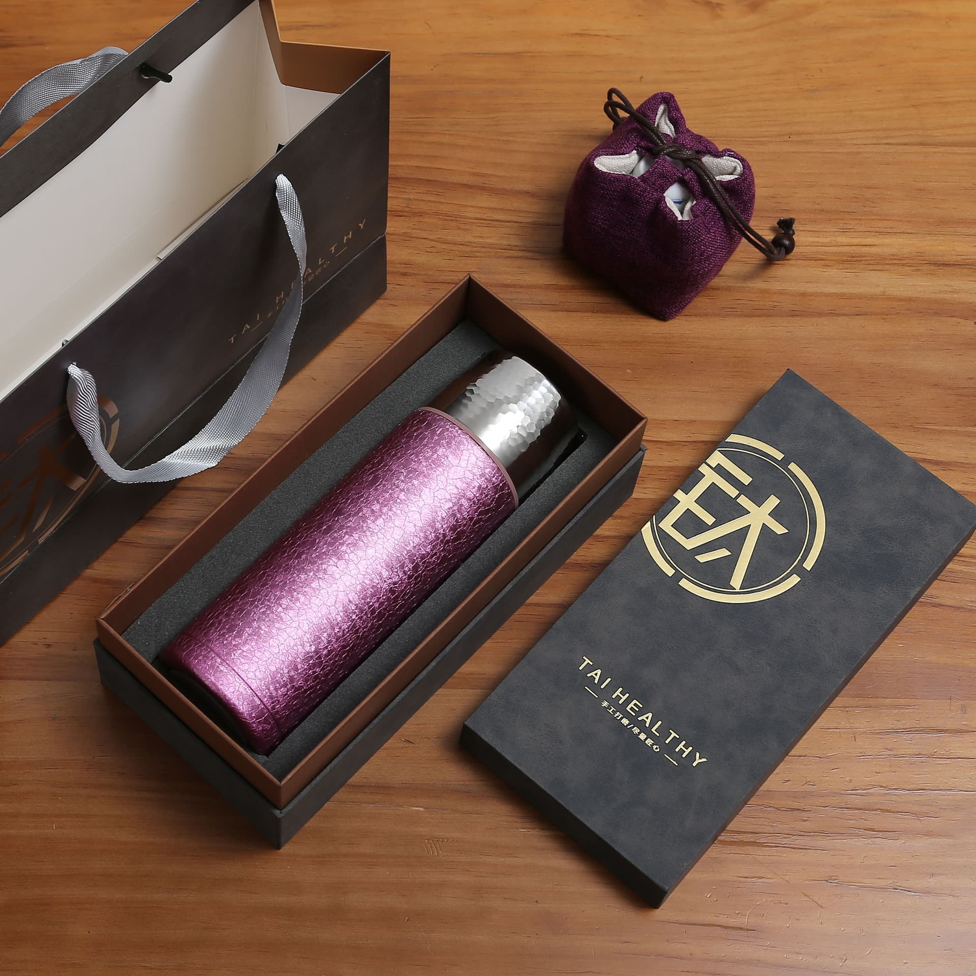 Business Gift Insulated Mug with Tea Separation Titanium Cup Conference Gift Mid-Autumn National Day Souvenir Thermos