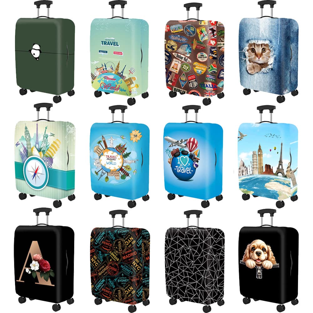 Thickened Elastic Suitcase Cover Dustproof Luggage Protector Travel Bag Cover
