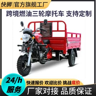 Cross-border Hot-selling Fuel Three-wheeled Motorcycle Cargo Truck for Farming and Home Use, Brand New Complete Vehicle from Factory