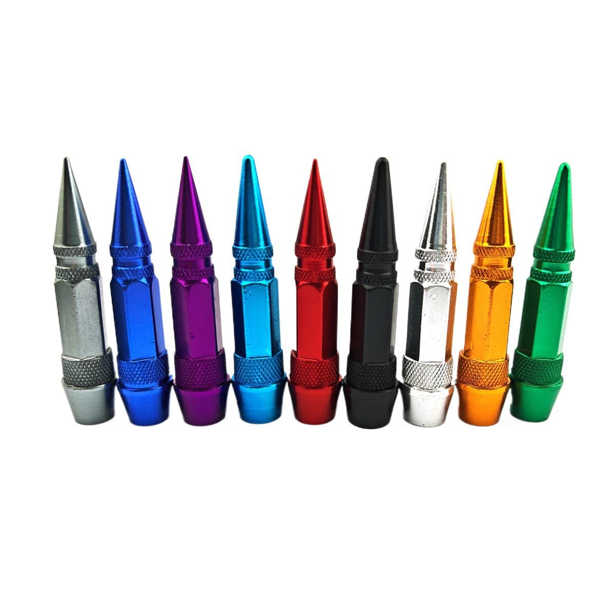 Car Tire Pointed Valve Stem Cap Auto Parts Bullet Valve Core 60mm Tire Valve Cap