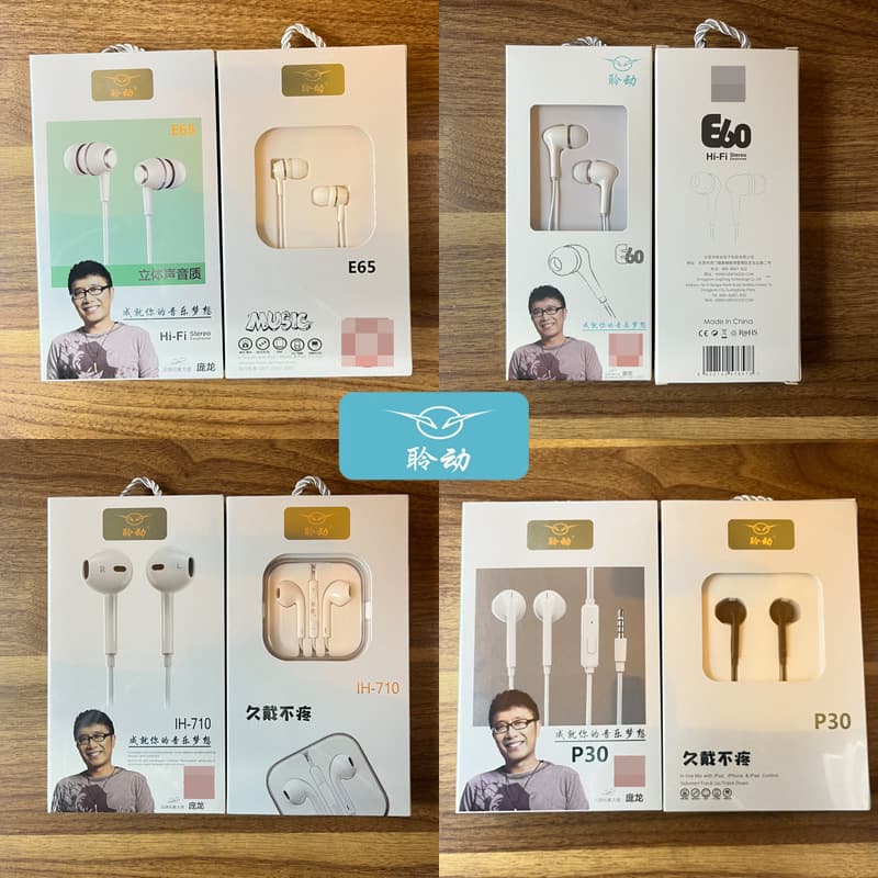 Brand Phone Wired Earphones Android Semi-in-ear Earphones In-ear 3.5mm Jack Stereo with Call