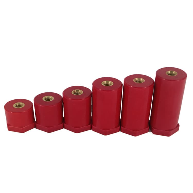 JYZ Insulator Copper Nut Type Hexagonal Red New Energy Insulating Support SB Saturated Polyester