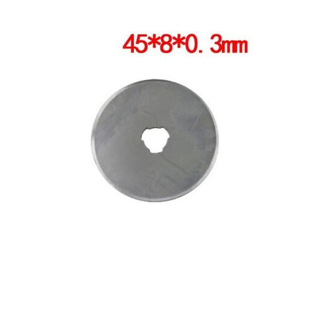 Small round blades, 28mm and 45mm, for cutting leather, cloth, and paper; wholesale circular roller blades.