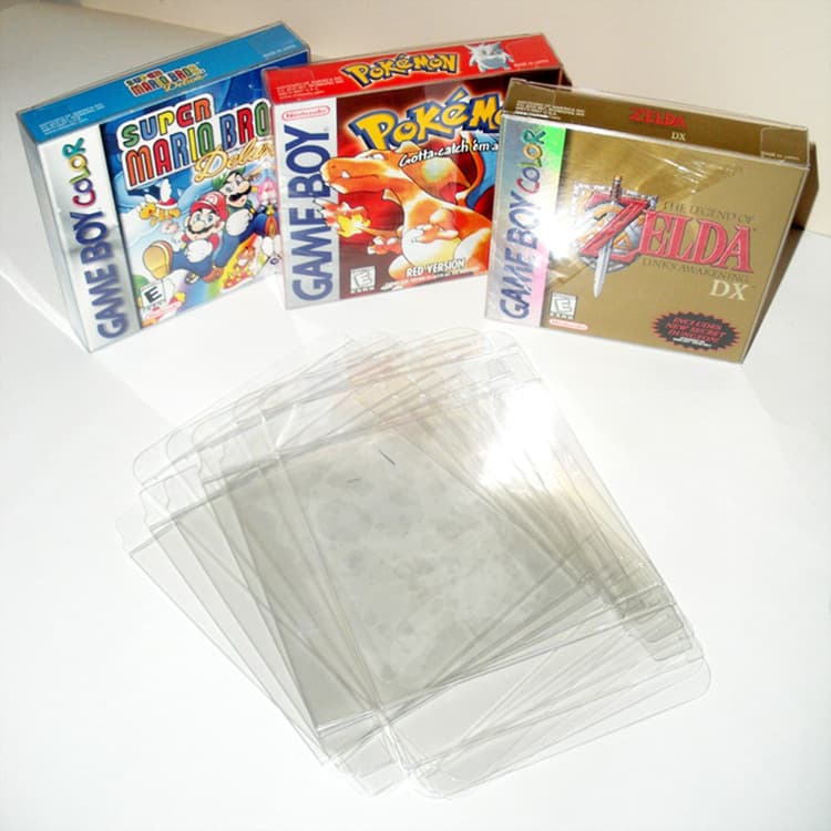 Gba Game Card Color Box, Protective Box, Gameboy Protective Box, Gbc Transparent Cartridge Display Box, Us Version, European Version