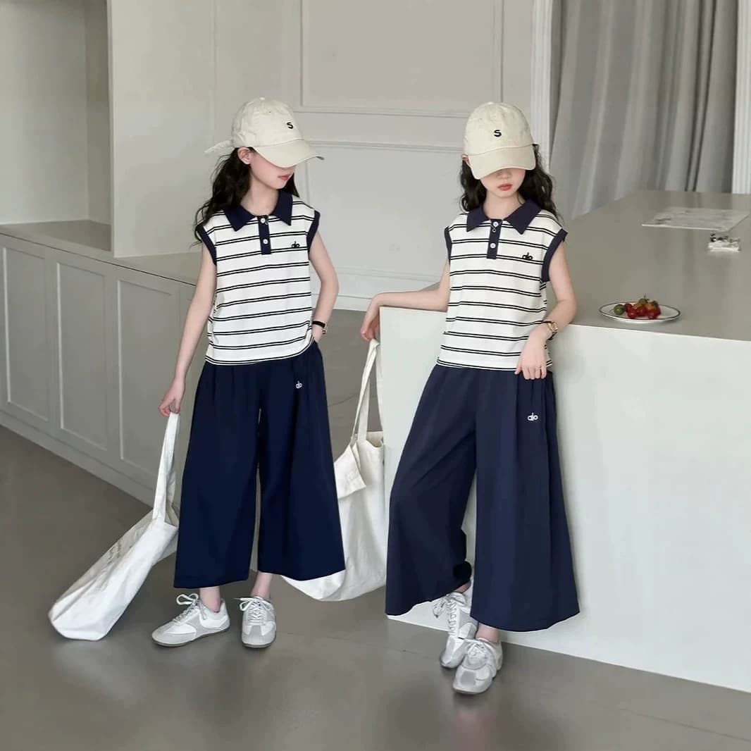 Girls' Summer Set 2026 New Fashionable Thin Children's Outfit for Big Girls, Beautiful and Stunning