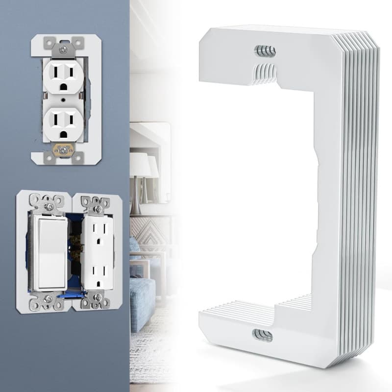 American-style socket, wall plate spacer, metal flush mounting device, leveling plate - Wall Plate Spacer.