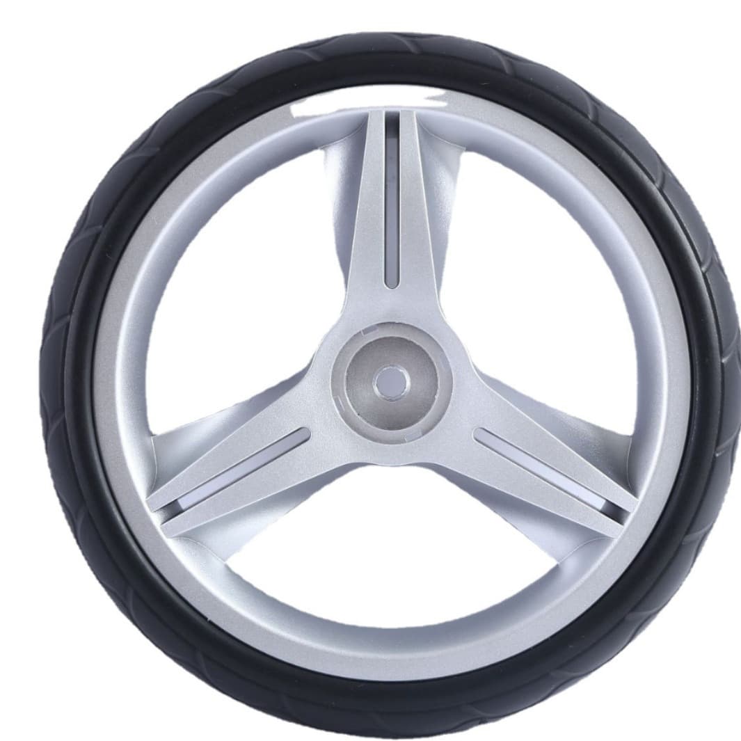 Children's Wheels Stroller Wheels EVA Foam Wheel PU Wheel Single Side Silver Frame Color Optional 8-inch