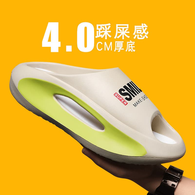 Summer Men's Trendy New Flip Flops, Outdoor Slip-On Sandals, Soft Sole Cloud-Like Comfort, Lightweight Casual Shoes
