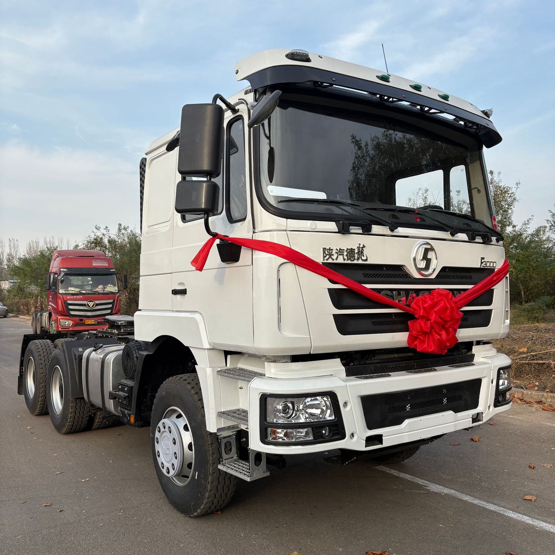 Foreign trade model export Shacman Dilon F3000 tractor head, Africa supply cross-border rear 8-wheel heavy truck