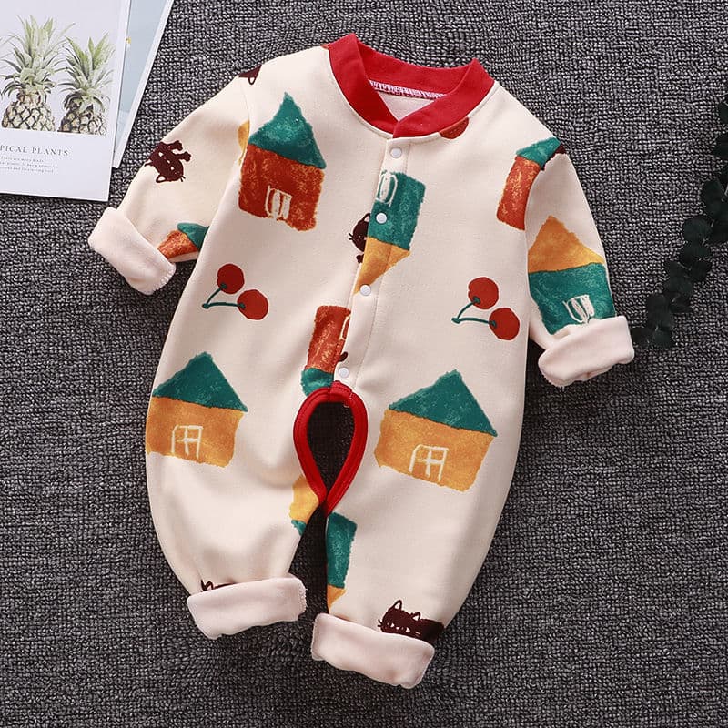 Baby Onesie Girl Fleece Bodysuit Boy Spring Autumn 0 Newborn 3 Sleepwear 6 Months 12 Fall Winter 1 Year