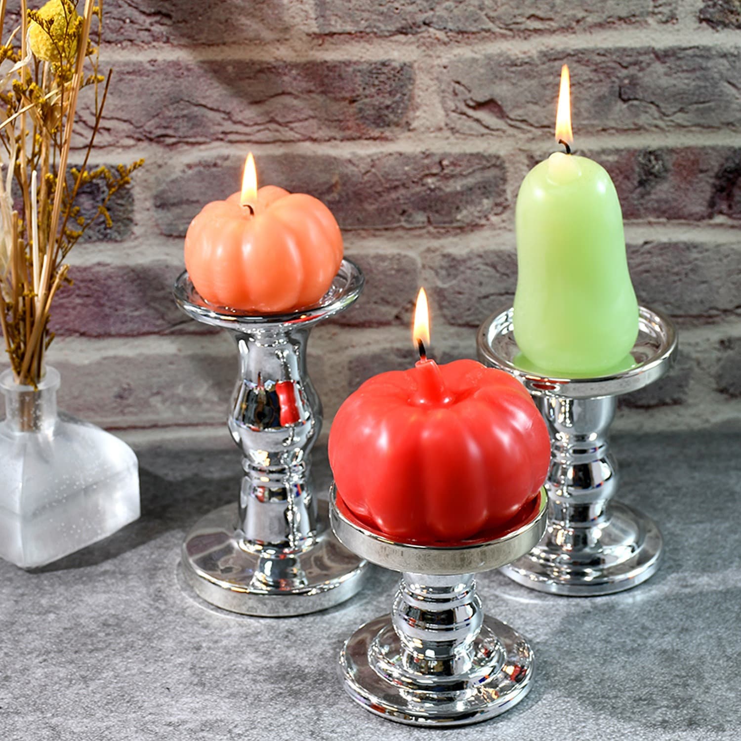 DIY New Halloween Large Medium Small Multi-Style Pumpkin Candle Silicone Mold Candle Ornament Mold Cross-Border Hot Sale