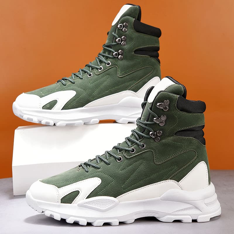 Autumn and winter men's popular high-top boots, functional wind sneakers, mid-calf Martin boots, versatile motorcycle boots, high-tide shoes