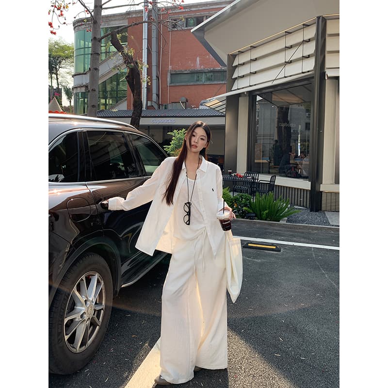 Women's White Blouse 2026 Spring/Summer New Arrival French Style Top Luxury Premium Loose Long Sleeve Shirt