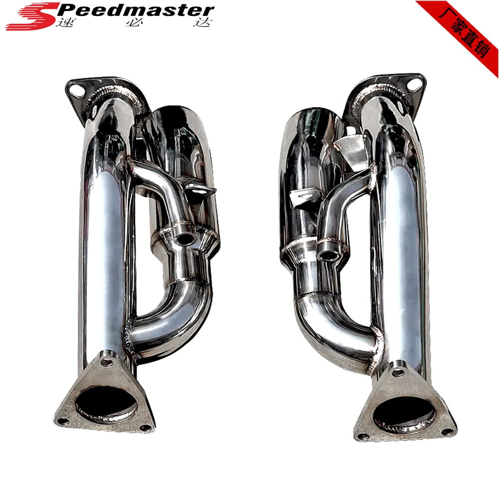 Stainless Steel Exhaust Manifold with Muffler for 370Z 09-13 Infiniti G37 08-13