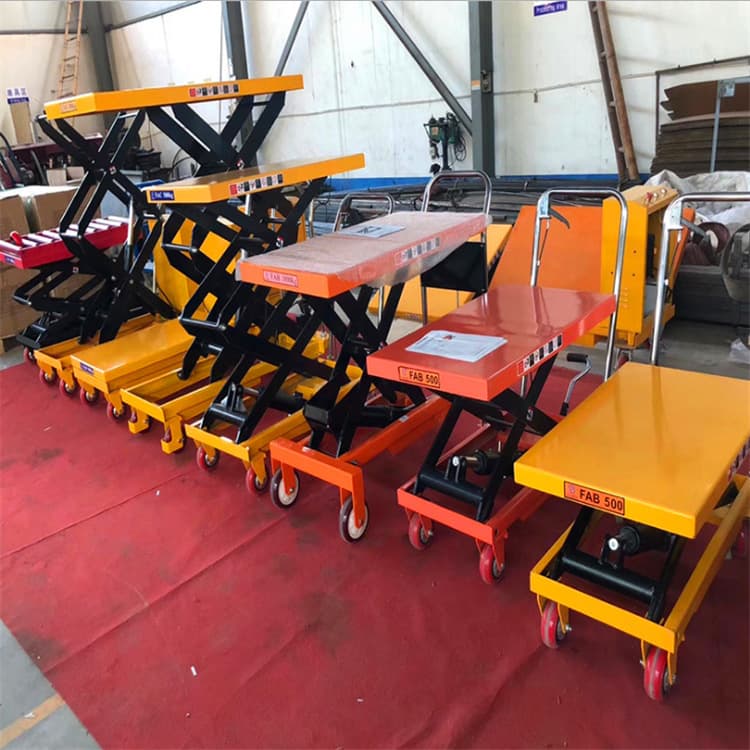 Shenzhen Manufacturer Direct Sales Small Lift Platform Truck Foot-pedal Manual Hydraulic Truck Electric Forklift