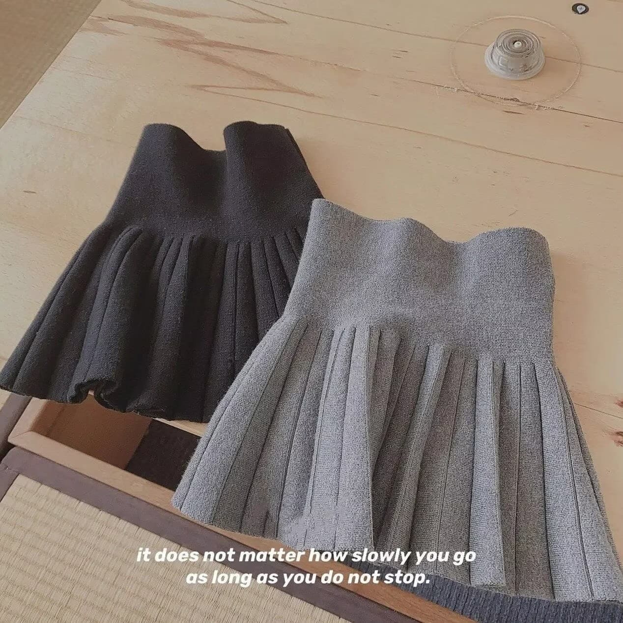 Girls Skirt Toddler Knitted Skirt Children Fish Tail High Waist Pleated Skirt Fashion